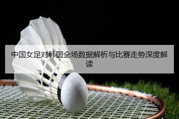中国女足对韩国全场数据解析与比赛走势深度解读